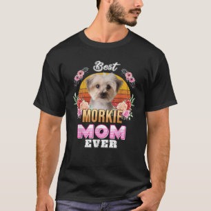 Vintage Best Morkie Mum Ever Mothers Day For Dog M T-Shirt