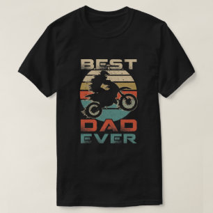 Vintage Best Motocross Dad Ever Gift Father's Day T-Shirt