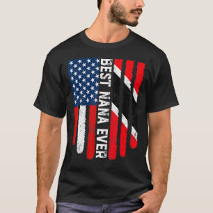 Vintage Best Nana Ever American Trinidad And Tobag T-Shirt