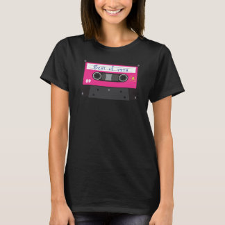 Vintage Best of 1979 Black and Pink Cassette Tape T-Shirt