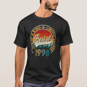 Vintage Best Of 1998 24th Birthday For 24 Years O T-Shirt