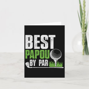Vintage Best Papou By Par Gifts For Fathers Day Go Card