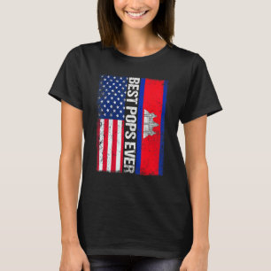 Vintage Best Pops Ever Retro American Cambodia Fla T-Shirt