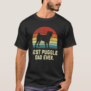 Vintage Best Puggle Dad Ever Dog T-Shirt