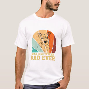 Vintage Best Skye Terrier Dad Ever Dog Lovers T-Shirt