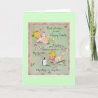 Vintage - Best Wishes to the Happy Family,