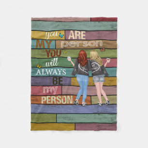 Vintage Bestfriend Blanket   Christmas Blanket Gif