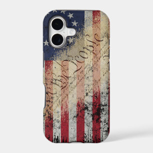 Vintage Betsy Ross American Flag iPhone X Case