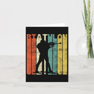 Vintage Biathlon Retro Biathlete Card