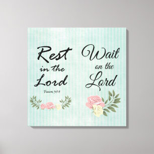 Vintage Bible Verse Canvas Print