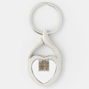 Vintage Biblical Betrayal Kiss Key Ring