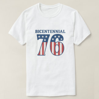 Vintage Bicentennial 1776 American Flag 76 Patriot T-Shirt