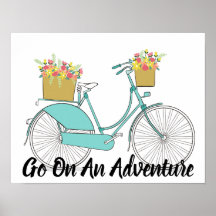 Vintage Bicycle and Quote Poster