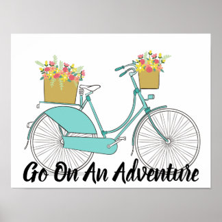 Vintage Bicycle and Quote Poster