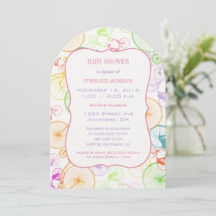 Vintage Bicycle Baby Boy Shower Invitations