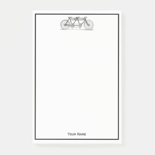 Vintage Bicycle Built For Two / Tandem Bike Post-it Notes