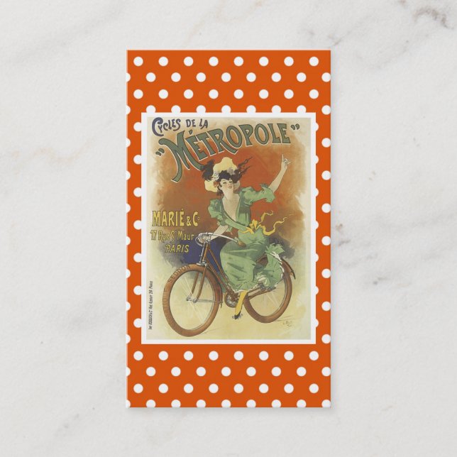 Vintage Bicycle Business Card (Front)