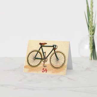 Vintage bicycle card