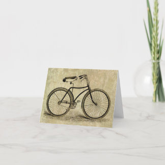 Vintage bicycle card