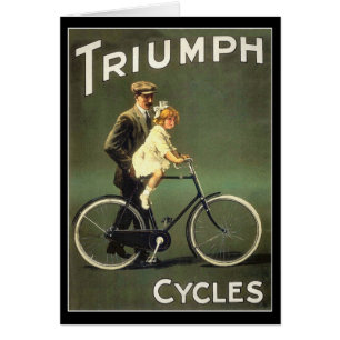 Vintage Bicycle Card : Triumph Cycles