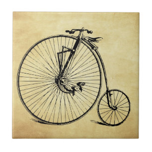 Vintage Bicycle Ceramic Tile