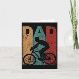Vintage Bicycle Dad Cycling Cyclist Daddy Father&# Card