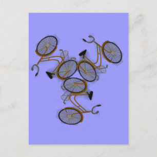 Vintage Bicycle Design 1950's Bike Postcard
