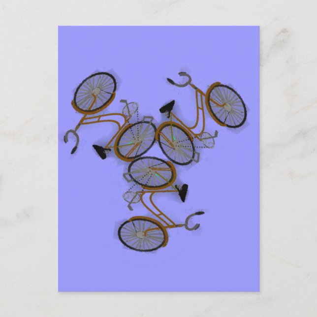 Vintage Bicycle Design 1950's Bike Postcard (Front)