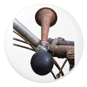 Vintage bicycle horn ceramic knob