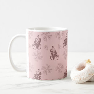 Vintage Bicycle Illustration Coffee Mug