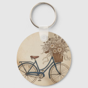 vintage bicycle key ring