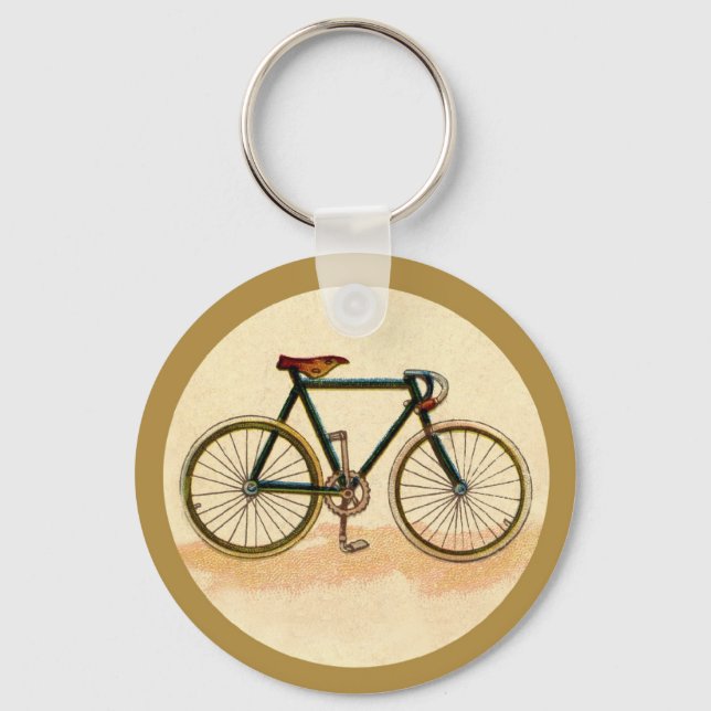 Vintage Bicycle Key Ring (Front)