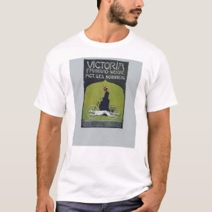 Vintage Bicycle Lady & Dog T-Shirt