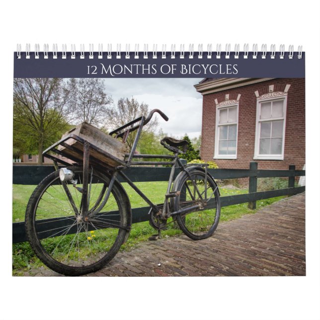 Vintage Bicycle Lover's Two Page Calendar (Cover)