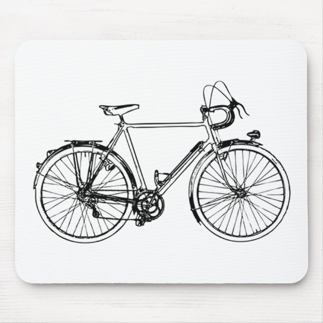 Vintage Bicycle Mouse Pad (Front)