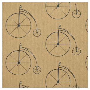 Vintage Bicycle Pattern Fabric