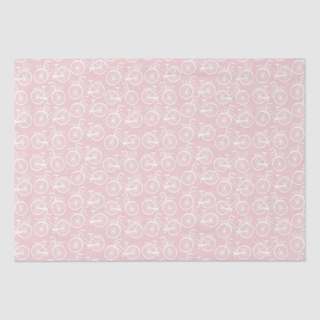 Vintage Bicycle Pattern Tissue Paper (Front)