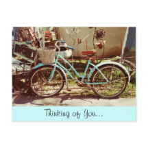 Vintage Bicycle Post Card