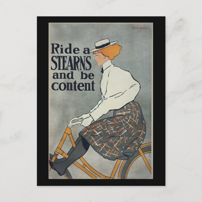 Vintage Bicycle Postcard (Front)