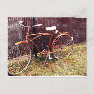 Vintage bicycle postcard