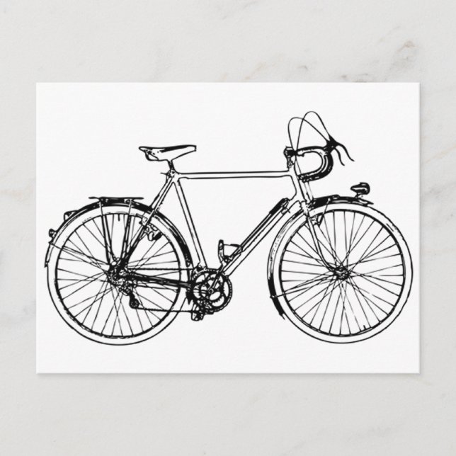Vintage Bicycle Postcard (Front)