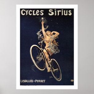 Vintage Bicycle Poster -Cycles Sirius - by Grey