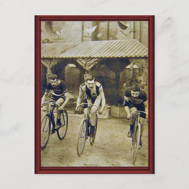 Vintage bicycle race postcard (Front)