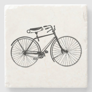 Vintage Bicycle Stone Coaster