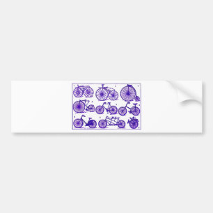 Vintage Bicycles Bumper Sticker