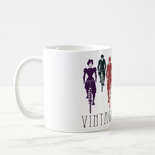 Vintage bicycles coffee mug (Left)