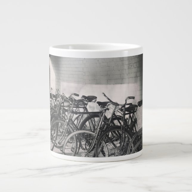 Vintage Bicycles Large Coffee Mug (Front)