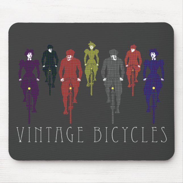 Vintage bicycles mouse pad (Front)