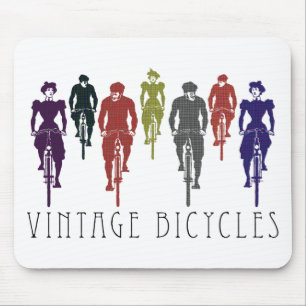 Vintage bicycles mouse pad