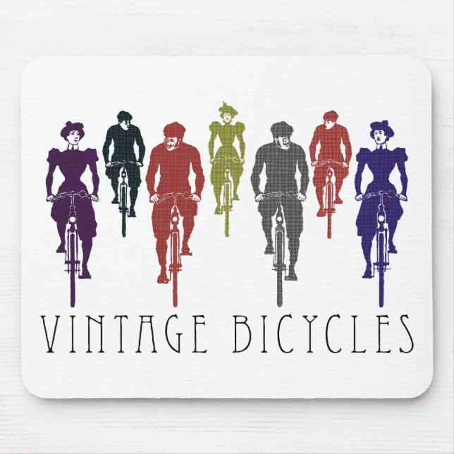 Vintage bicycles mouse pad (Front)